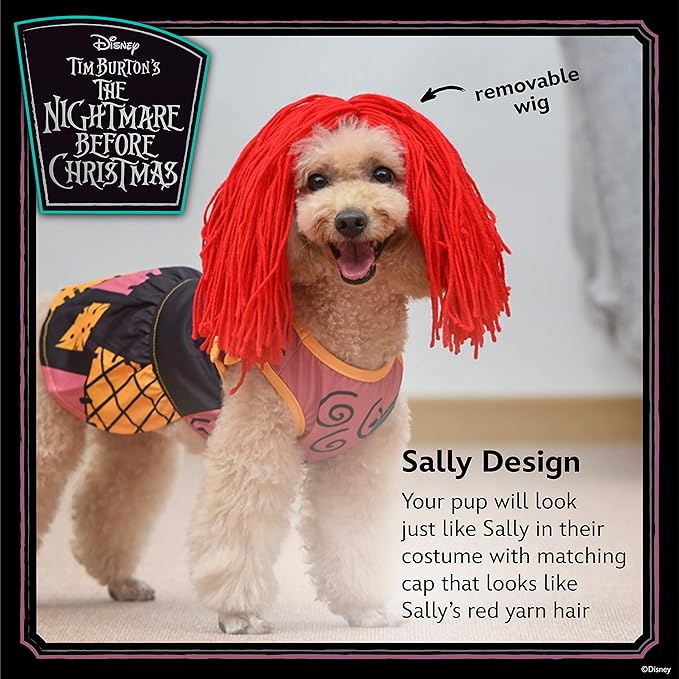 Halloween Nightmare Before Christmas Sally Costume - Extra Extra Large| Halloween Costumes for Dogs, Officially Licensed Disney Dog Halloween Costume