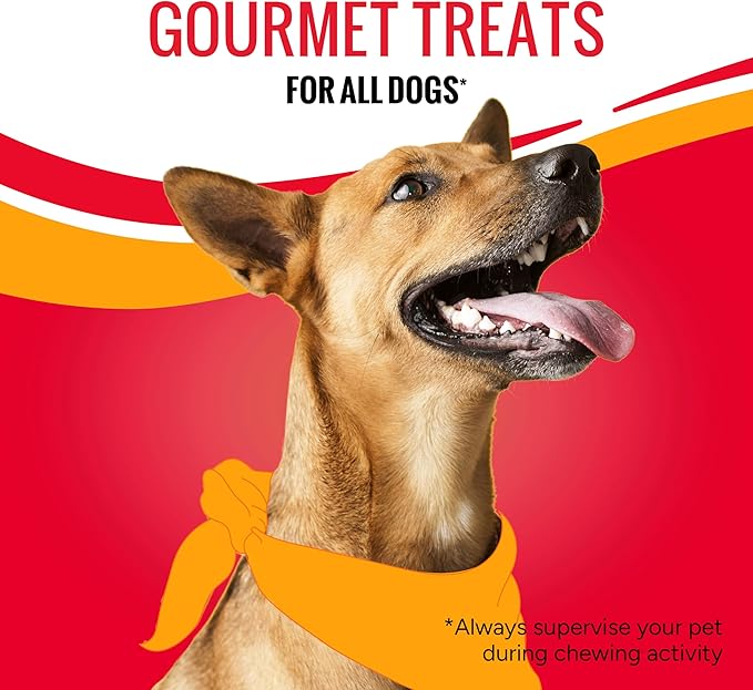 Good 'n' Tasty Triple Flavor Stacks with Cheese, 9 Ounces, Bite Sized Snacks for Dogs with Premium Chicken and Real Cheese