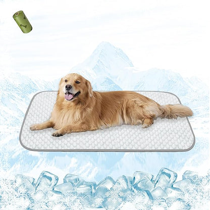 MICROCOSMOS Pet Cooling Mat & Sleeping Pad- Breathable Bubble Surface