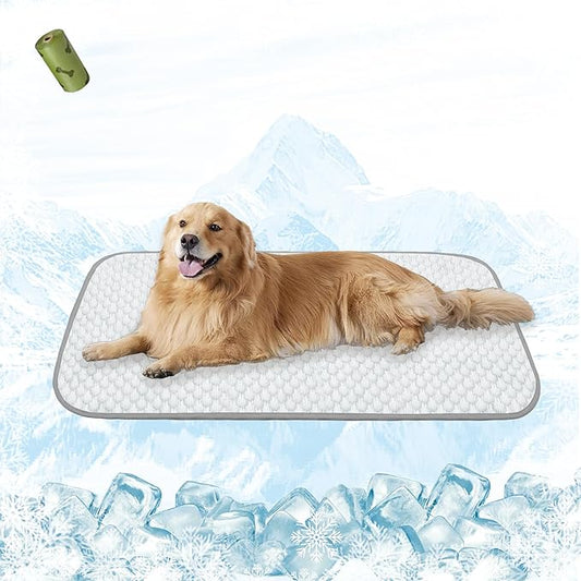 MICROCOSMOS Pet Cooling Mat & Sleeping Pad- Breathable Bubble Surface