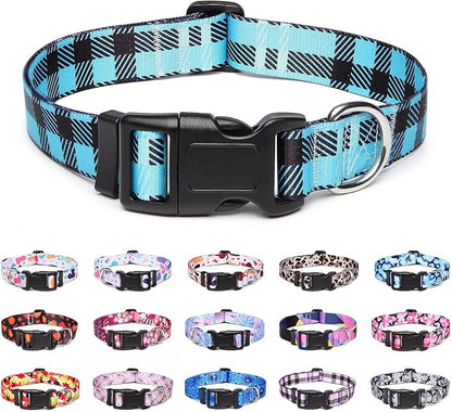 Adjustable Dog Collar with Patterns