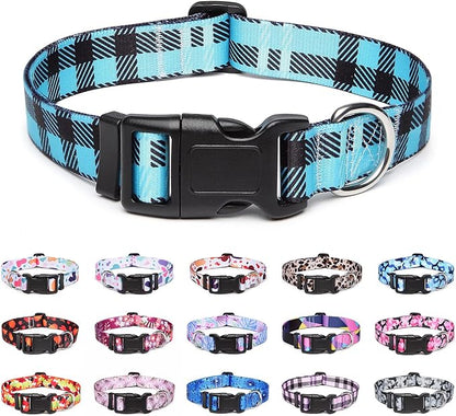 Adjustable Dog Collar with Patterns