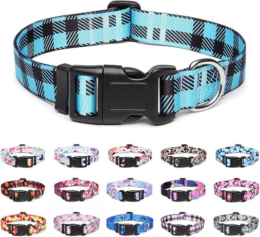 Adjustable Dog Collar with Patterns