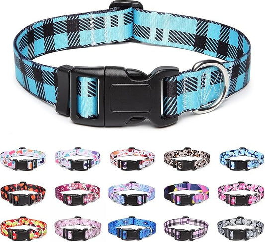 Adjustable Dog Collar with Patterns