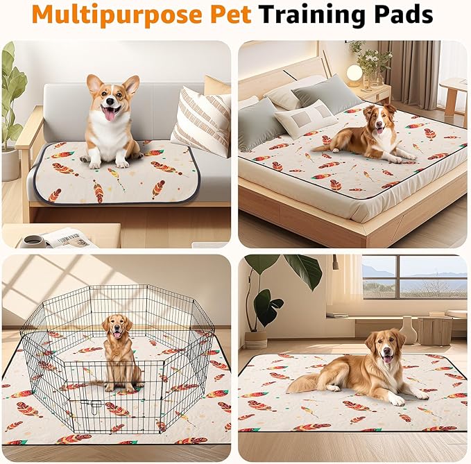 Dog Pee Pads Washable: 2 Pack Reusable Puppy Pads 36x41 Inch