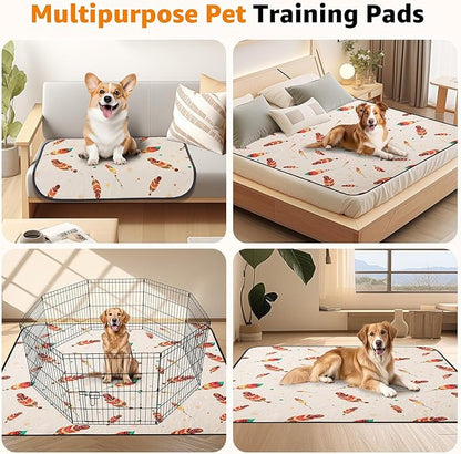 Washable Pee Pads for Dogs: 2 Pack Reusable Pee Pads for Dogs Floor,Playpen,Crate,Couch,18x24 Inch