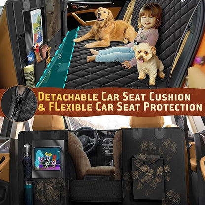 Gimars Extra Large Space Dog Car Seat Cover for Back Seat 600D Oxford