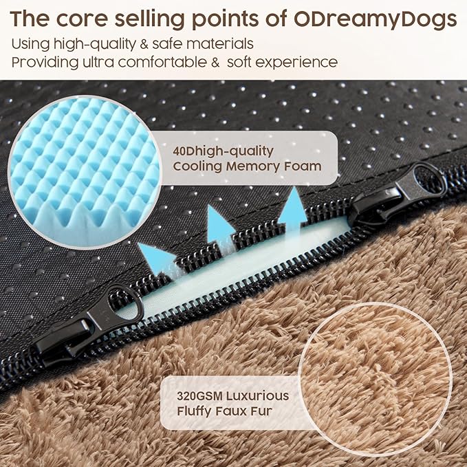 Human Dog Bed for Adult 290 GSM 40D Orthopedic