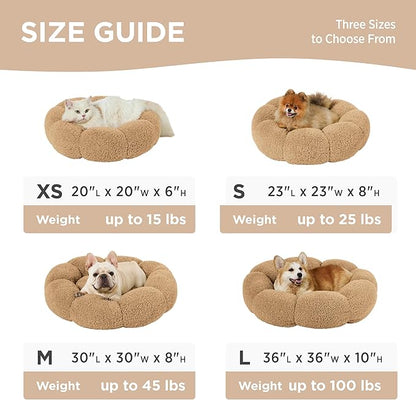 Lesure Calming Cat Beds for Indoor Cats 15 lbs, 20"