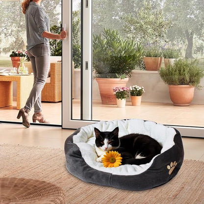 Round Dog Cat Beds Mattress Washable Pads Room