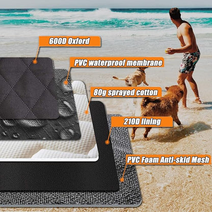 Dog Car Seat Cover 100% Waterproof 54" W 59" L