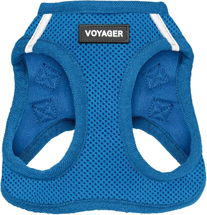 Voyager Step-in Air Dog Harness - All Weather Mesh Step in Vest Harness for Small and Medium Dogs and Cats by Best Pet Supplies - Harness (Royal Blue), XL (Chest: 20.5-23")