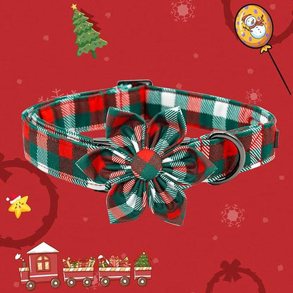 Elegant little tail Dog Collar with Flower