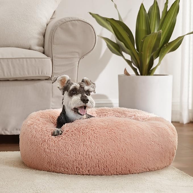 Bedsure Calming Dog Bed for Small Dogs 23 inches 25 lbs