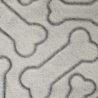 Bone Dry Embossed Bone Print Pet Blanket 36x48", Taupe