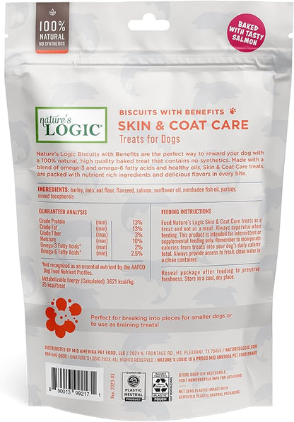 Nature's Logic Biscuits with Benefits Skin and Coat 12oz