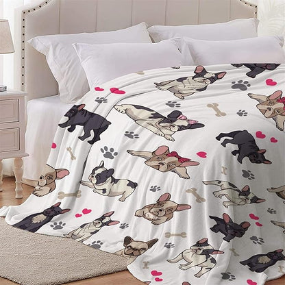 French Bulldog Pet Blanket Pet Dog Blanket Gifts Super Soft Bulldog Blanket for Dog 50"x40" for