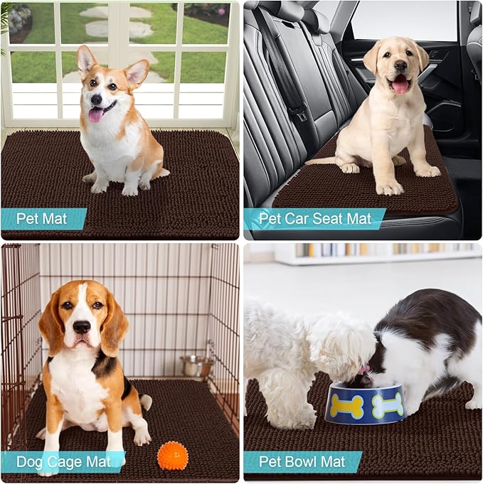 OLANLY Dog Door Mat for Muddy Paws 59x24