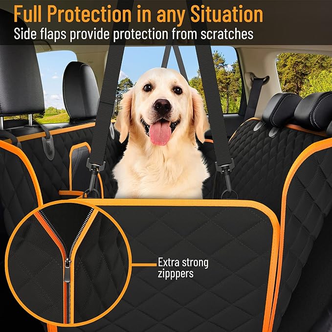 Active Pets Dog Car Seat Cover Car Seat Protector- Dog Seat Cover for Back Seat of SUVs