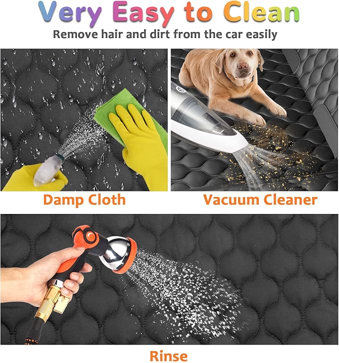 URPOWER Waterproof Dog Car Seat Cover for Back Seat for Cars