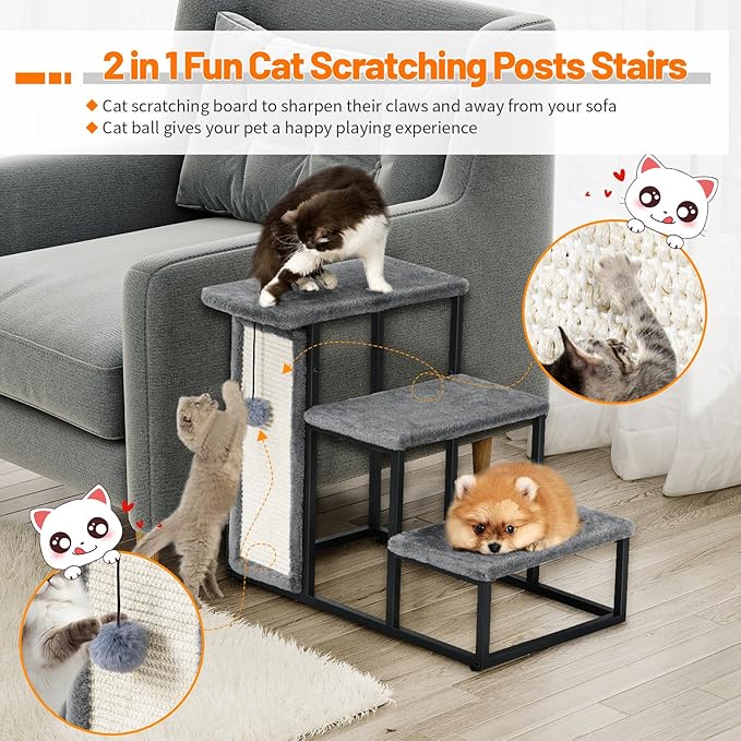 Snughome Dog Steps for Small Dogs 3-Step Pet