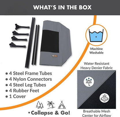 K&H Pet Products Dog Cots Beds for Large Dog- Elevated Outdoor Dog Cot Bed- Raised Dog Hammock Cooling Bed- Washable