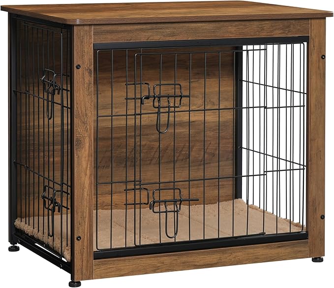 DWANTON Dog Crate Furniture with Cushion 27.2" L,