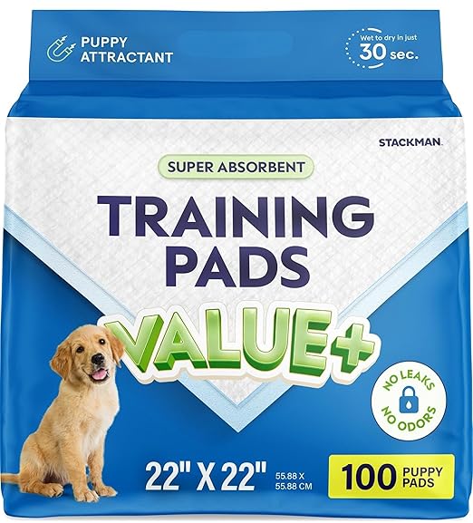 Puppy Pads Pet Pee Pads for Dogs & Puppy Training [100-COUNT] Potty Pads for Dogs 22" x 22" Leak-Proof Dog Pee Pads