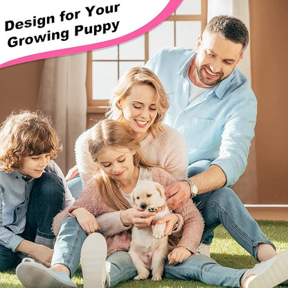 BOUMUSOE 18 Pcs Puppy Collars for Litter Adjustable 17-26cm )