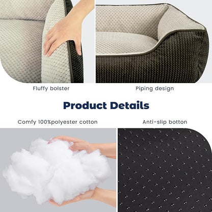 Miguel Cat Bed for Indoor Cats Washable Removable Cover 20 Inch