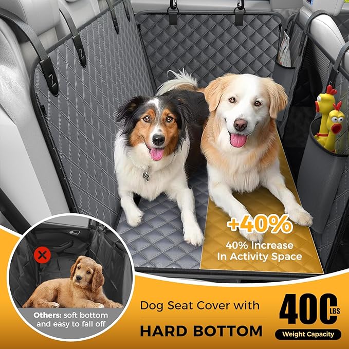 Dog Car Seat Cover +40% Space, 400 lb