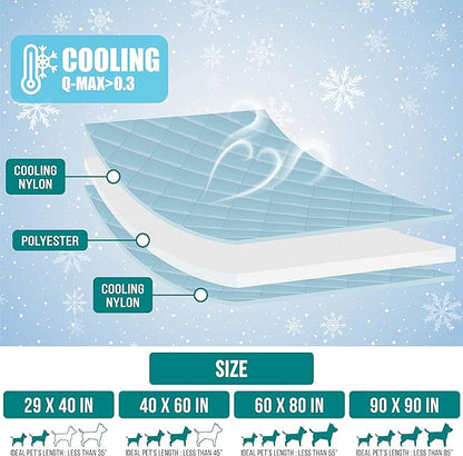 PetAmi Premium Cooling Dog Blanket 29x40, Beige