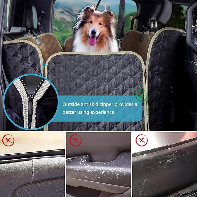 Lassie Truck Dog Car Seat Covers Back Seat 2 Dog F150 F250 F450 Silverado