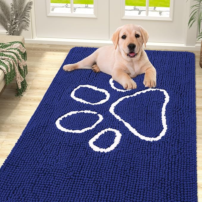 smiry Dog Door Mat for Muddy Paws (59x35 Inches,