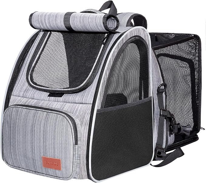 Cat Carrier Backpacks Expandable Cat Backpacks for Carrying Cats Up to 20 Lb