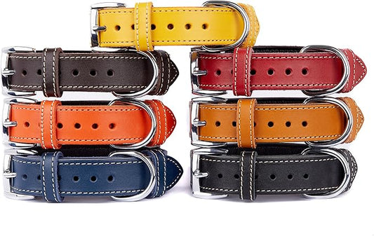 Soft Leather Dog Collar