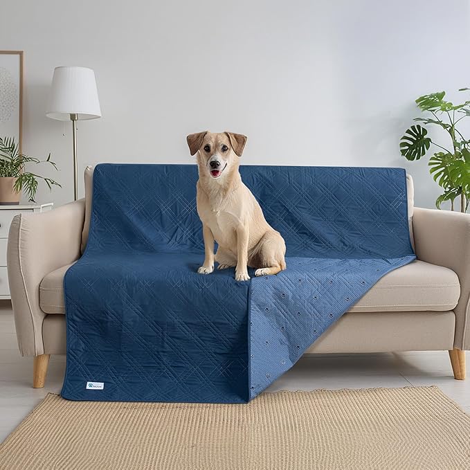 PetAmi Waterproof Couch Cover for Dogs 102x82 Blue