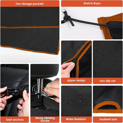 njnj Dog Car Seat Cover for Back Seat