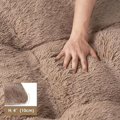 EHEYCIGA Fluffy Dog Crate Pad