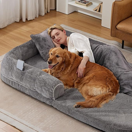 Human Dog Bed for Adult 71" x 46" x 9"