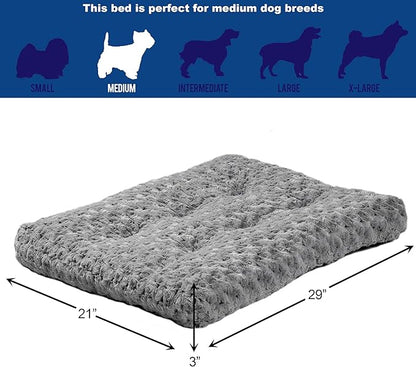 MidWest Homes for Pets Deluxe Dog Beds Super Plush Dog & Cat Beds Ideal for Dog Crates Machine Wash & Dryer Friendly 1-Year Warranty 30-Inch