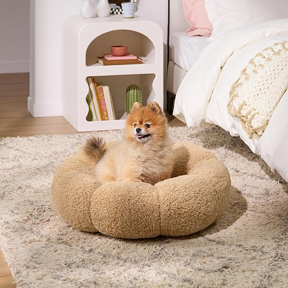 Lesure Calming Small Dog Bed 25 lbs, 23"