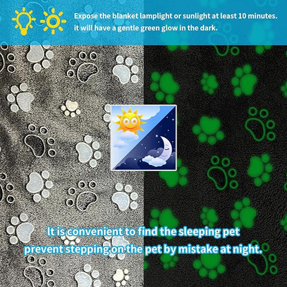 Glow Waterproof Dog Blanket Cats(paw60*50)