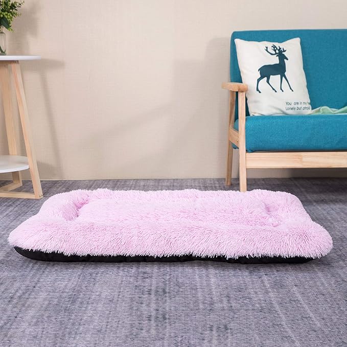 Coohom Deluxe Plush Dog Bed Pet Cushion Crate Mat