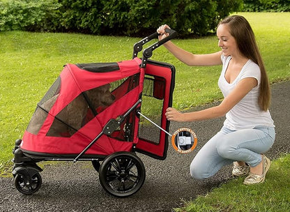 Pet Gear NO-Zip Pet Stroller with Dual Entry 1 Model, 4 Colors