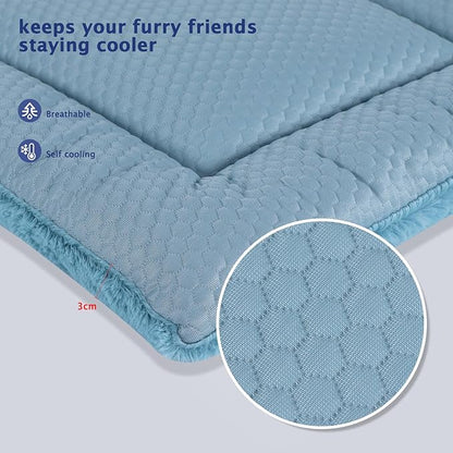Dog Bed Mat XB009 (42''x28'',Blue)