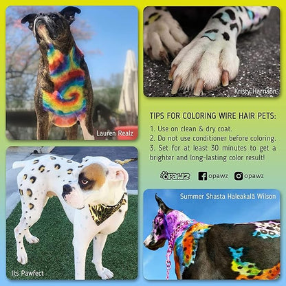 OPAWZ Permanent Dog Hair Dye 20 Washes,