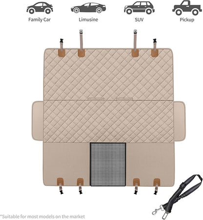 GXT Dog Back Seat Cover Protector for Cars SUV and Trucks with Mesh Window