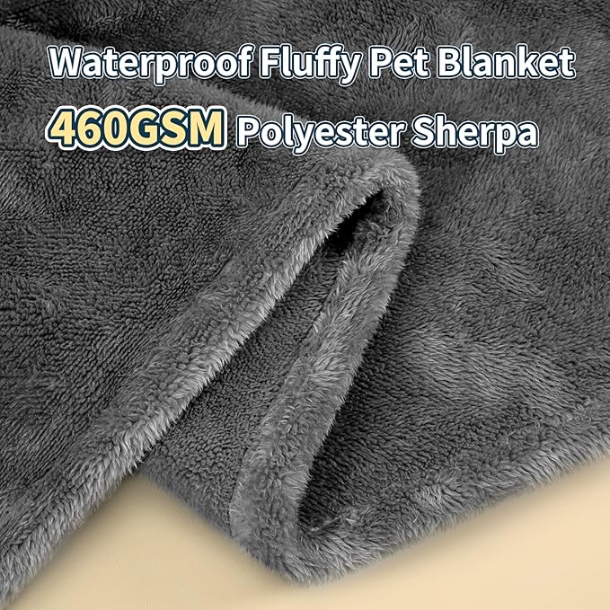 MACEVIA Waterproof Dog Blanket (60x80 Inch,