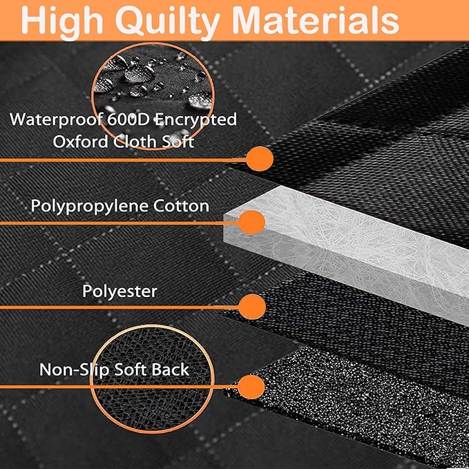 SORKUT Dog Car Seat Cover Waterproof Car Seat 600D Heavy